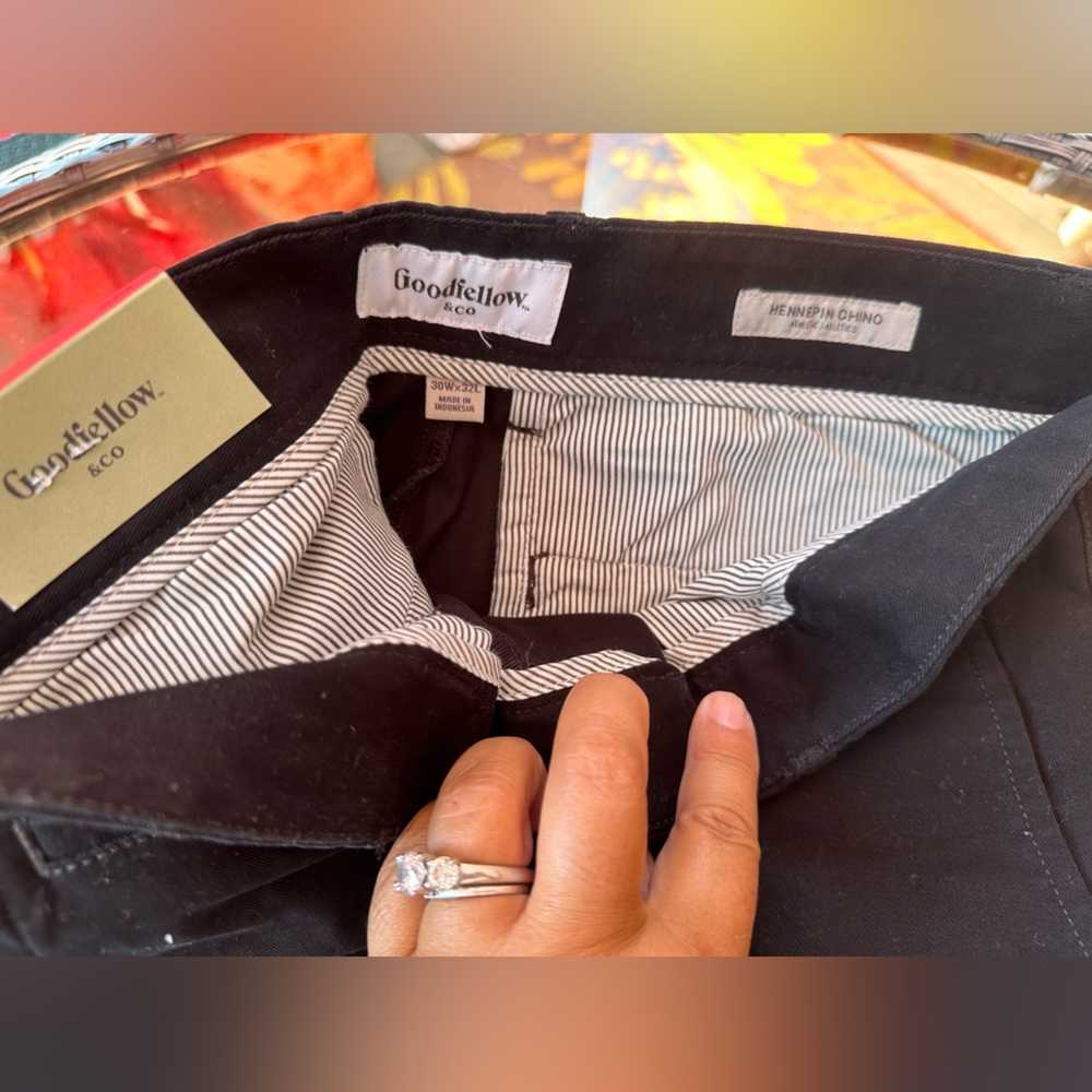 CHINOS-BLACK 30-32 - Picture 4 of 6